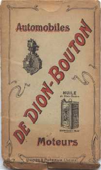 De DION BOUTON Pochette dos 