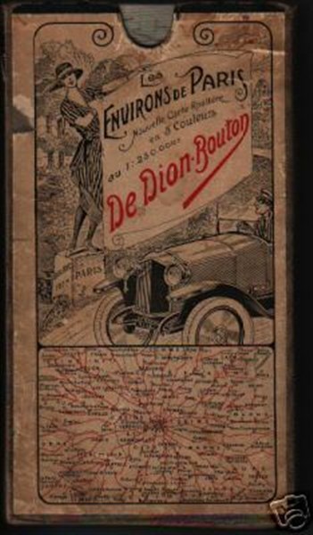 couverture carte DE DION 1920