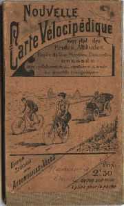  carte avec voiture et v&eacute;lo 
