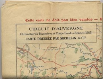  carte Michelin 1905
