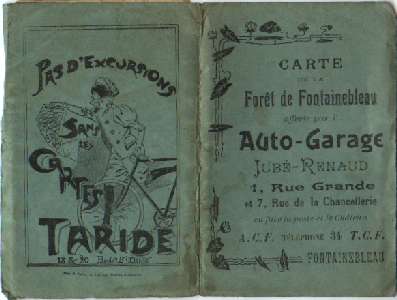 carte Taride publicitaire 1900